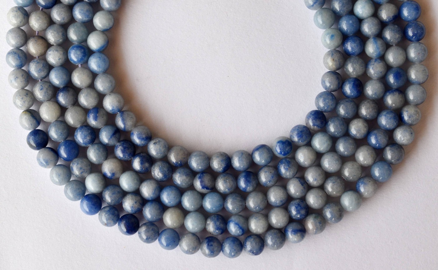 Blue Aventurine Beads, Natural Round Crystal Beads 4mm to 12mm