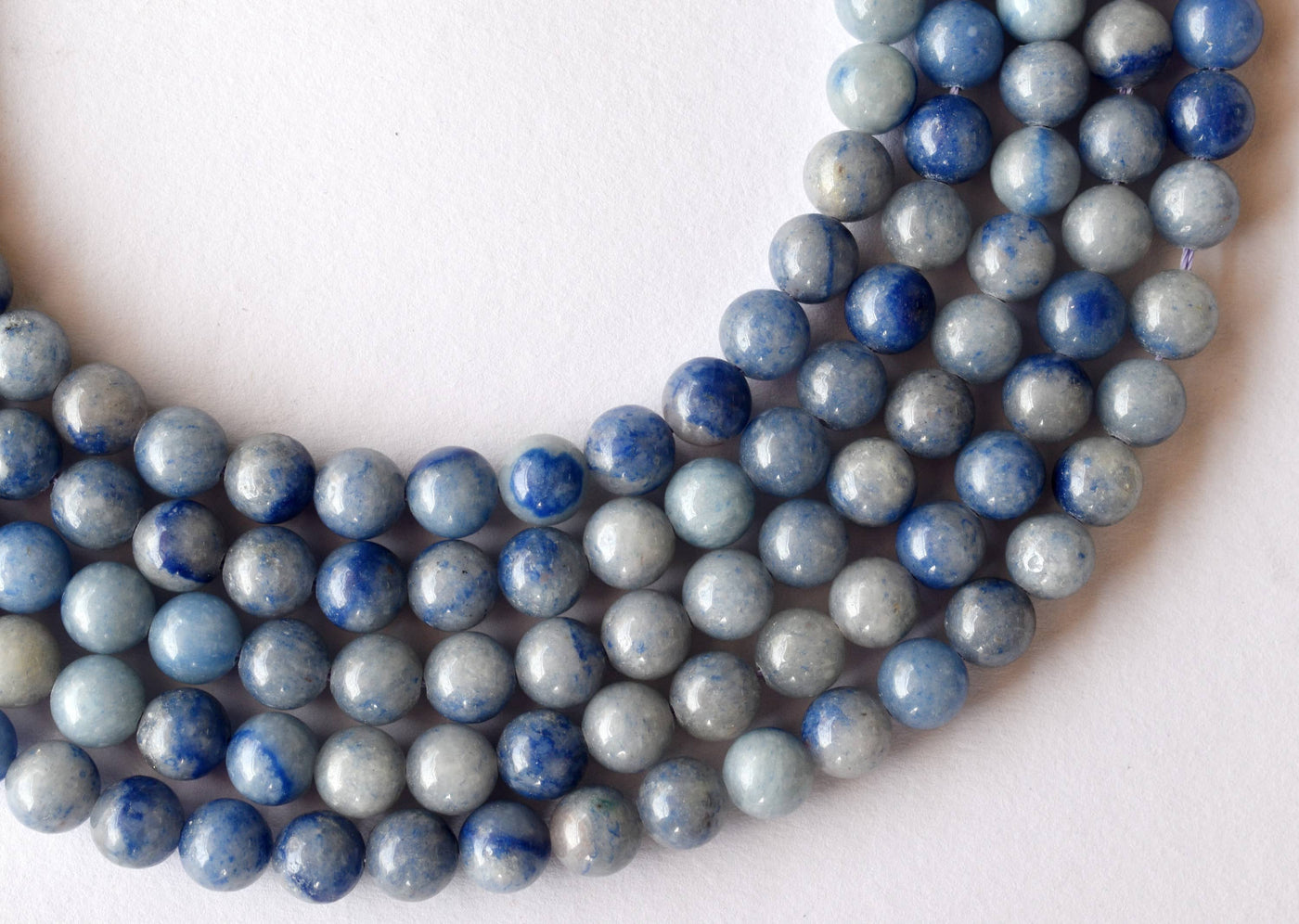 Blue Aventurine Beads, Natural Round Crystal Beads 4mm to 12mm