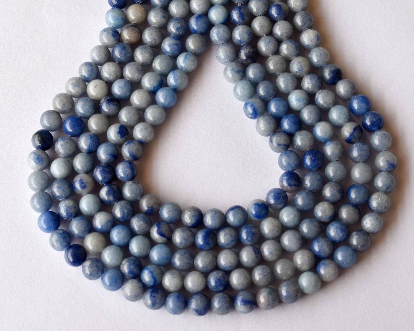 Blue Aventurine Beads, Natural Round Crystal Beads 4mm to 12mm