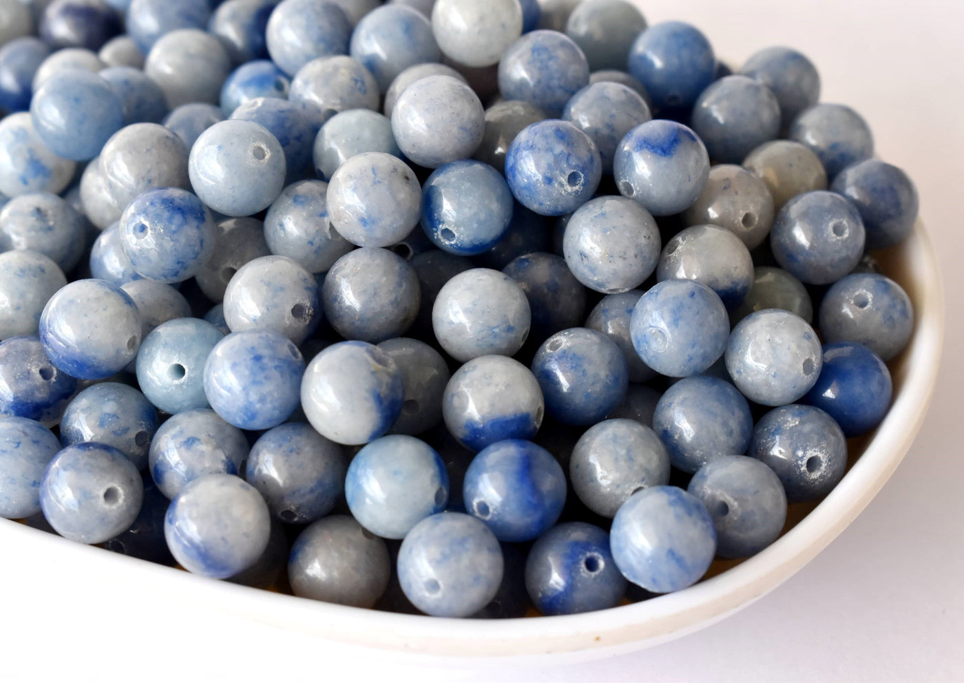 Blue Aventurine Beads, Natural Round Crystal Beads 4mm to 12mm