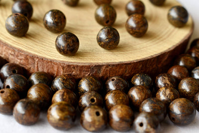 Bronzite Beads, Natural Round Crystal Beads 4mm to 12mm