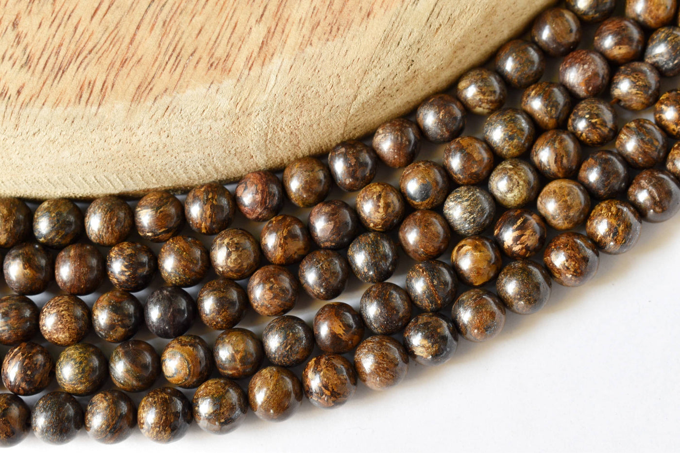 Bronzite Beads, Natural Round Crystal Beads 4mm to 12mm