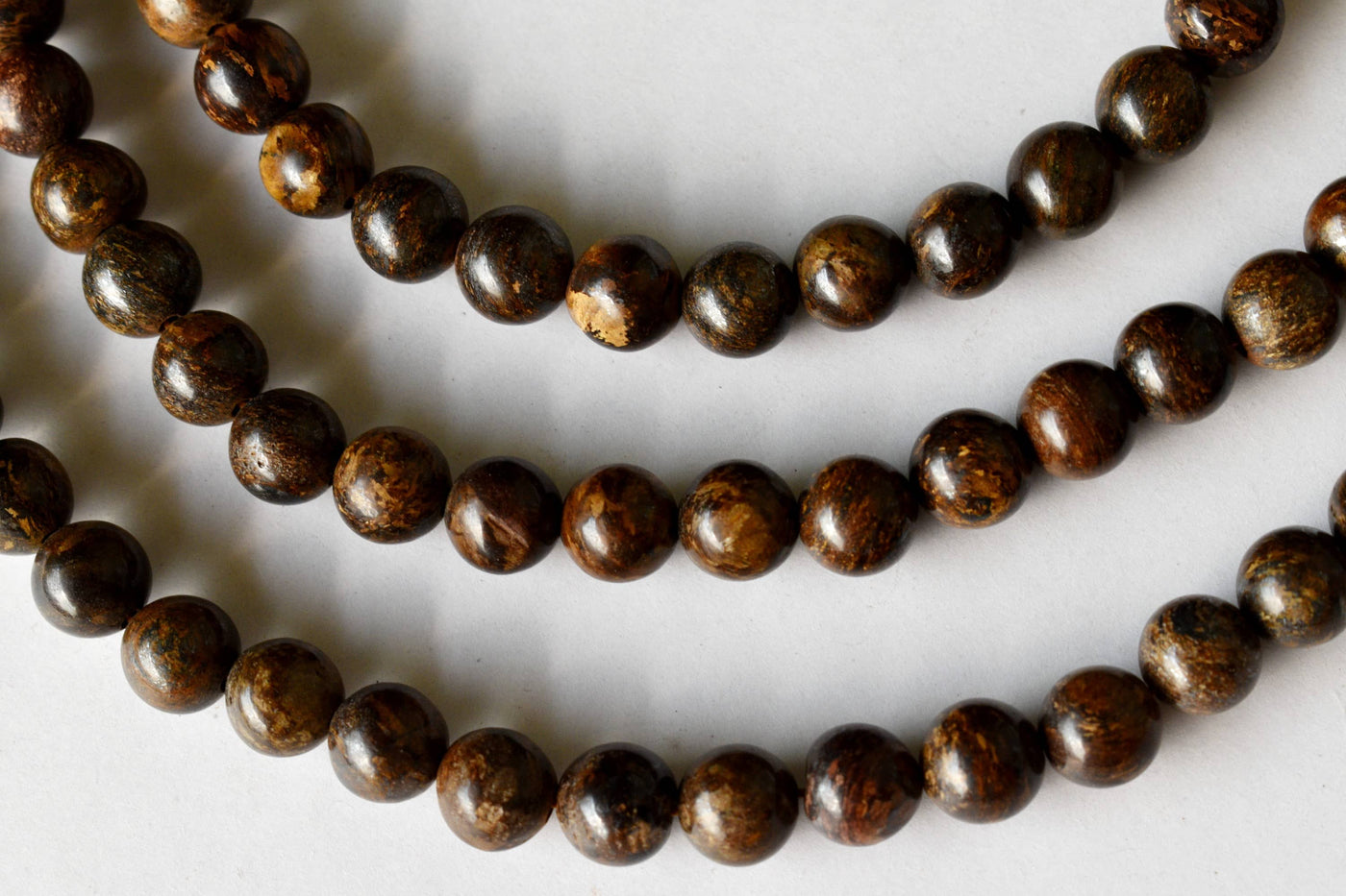 Bronzite Beads, Natural Round Crystal Beads 4mm to 12mm