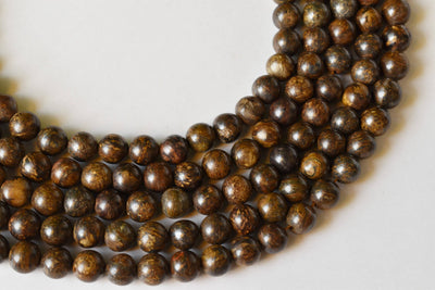 Bronzite Beads, Natural Round Crystal Beads 4mm to 12mm