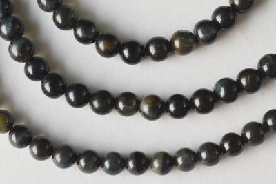 Blue Tiger Eye Beads, Natural Round Crystal Beads 6mm to 12mm