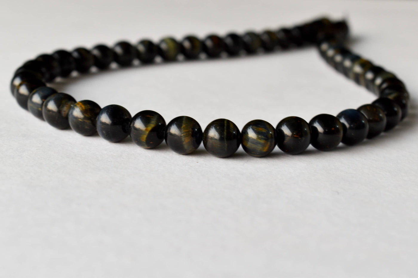 Blue Tiger Eye Beads, Natural Round Crystal Beads 6mm to 12mm