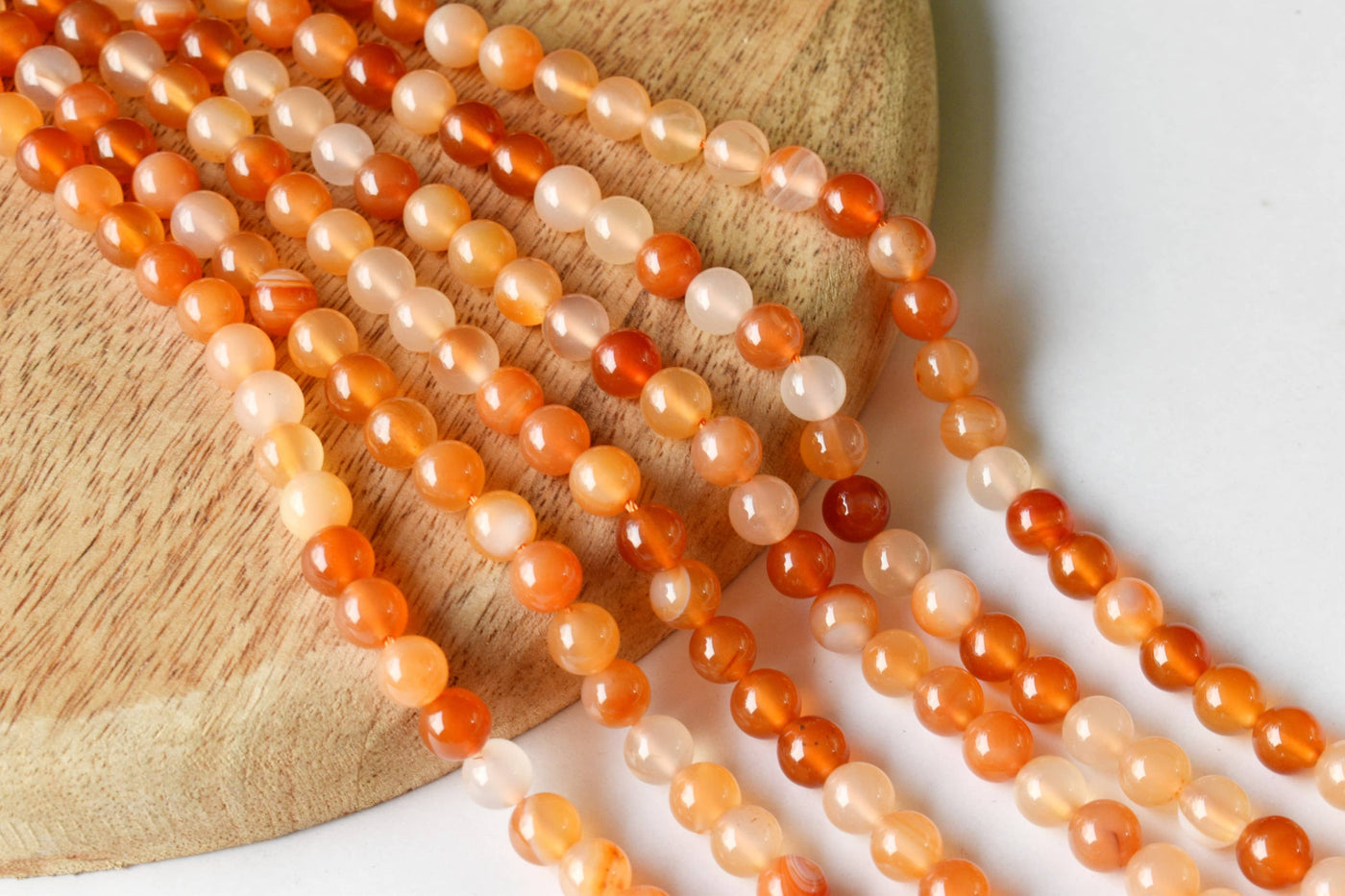 Carnelian Beads, Natural Round Crystal Beads 6mm to 10mm