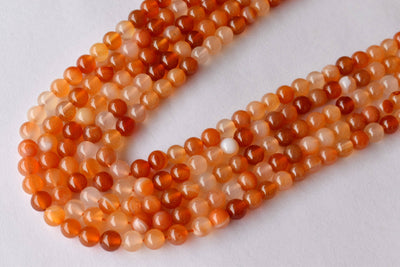 Carnelian Beads, Natural Round Crystal Beads 6mm to 10mm