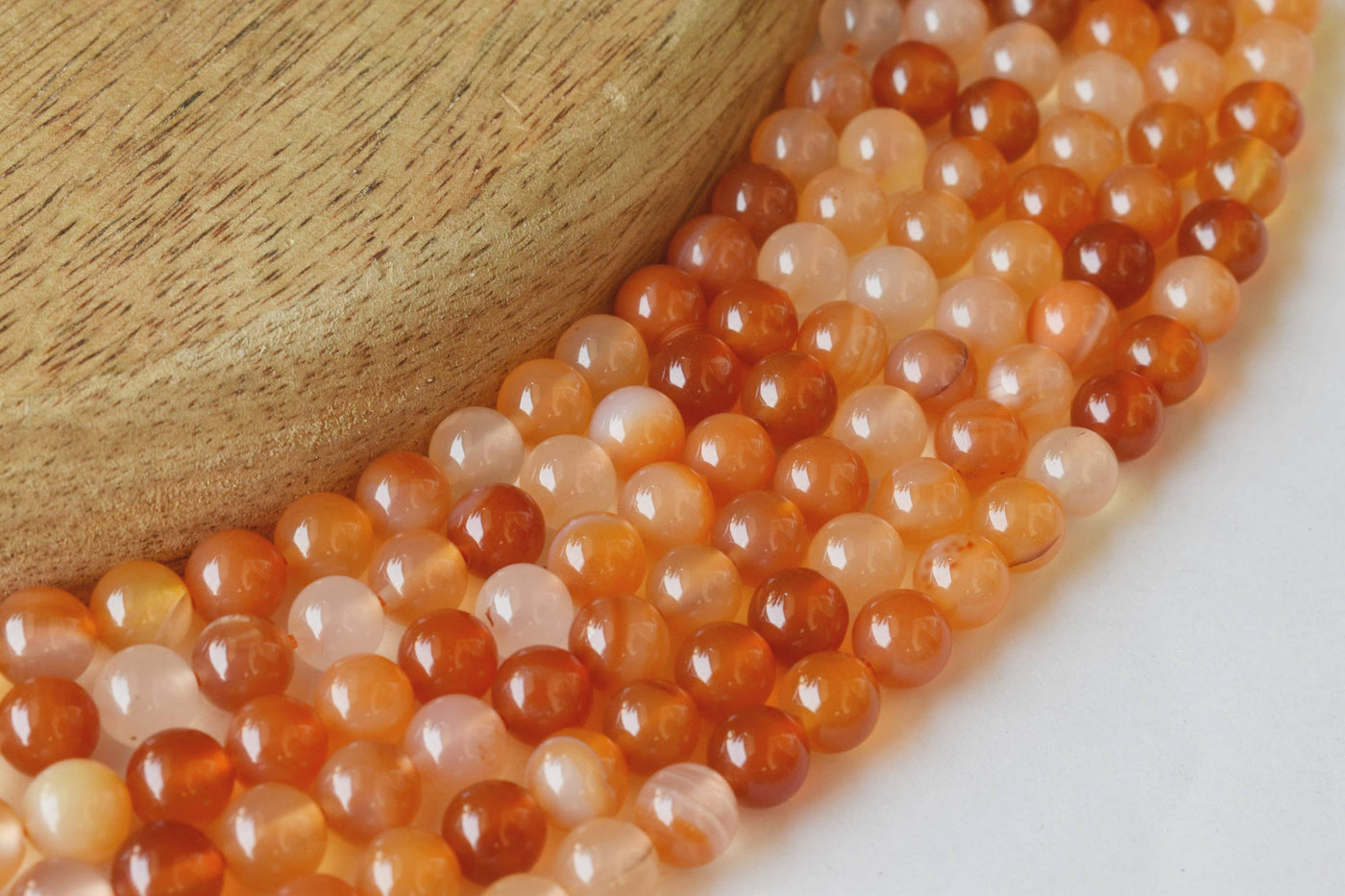 Carnelian Beads, Natural Round Crystal Beads 6mm to 10mm