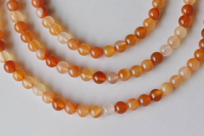 Carnelian Beads, Natural Round Crystal Beads 6mm to 10mm