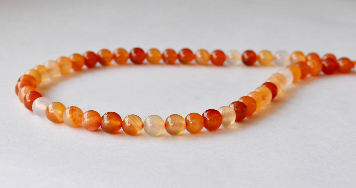 Carnelian Beads, Natural Round Crystal Beads 6mm to 10mm