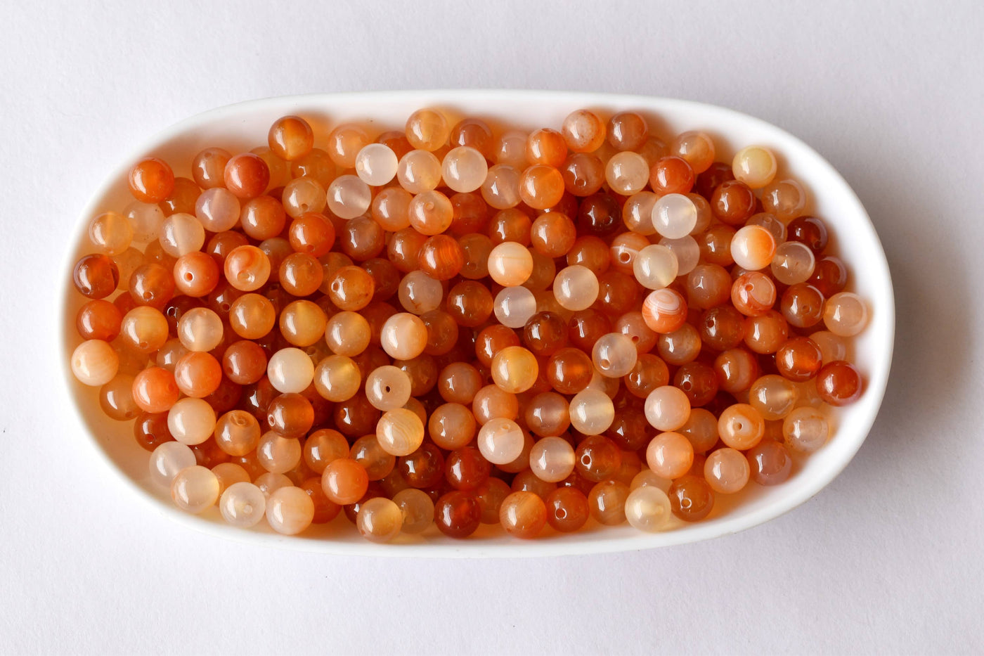 Carnelian Beads, Natural Round Crystal Beads 6mm to 10mm