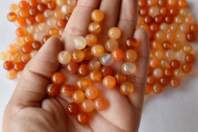 Carnelian Beads, Natural Round Crystal Beads 6mm to 10mm