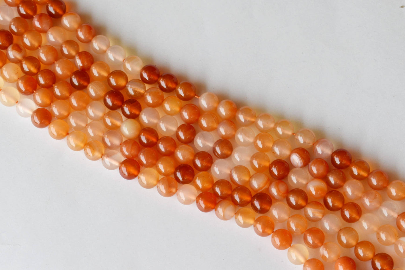 Carnelian Beads, Natural Round Crystal Beads 6mm to 10mm