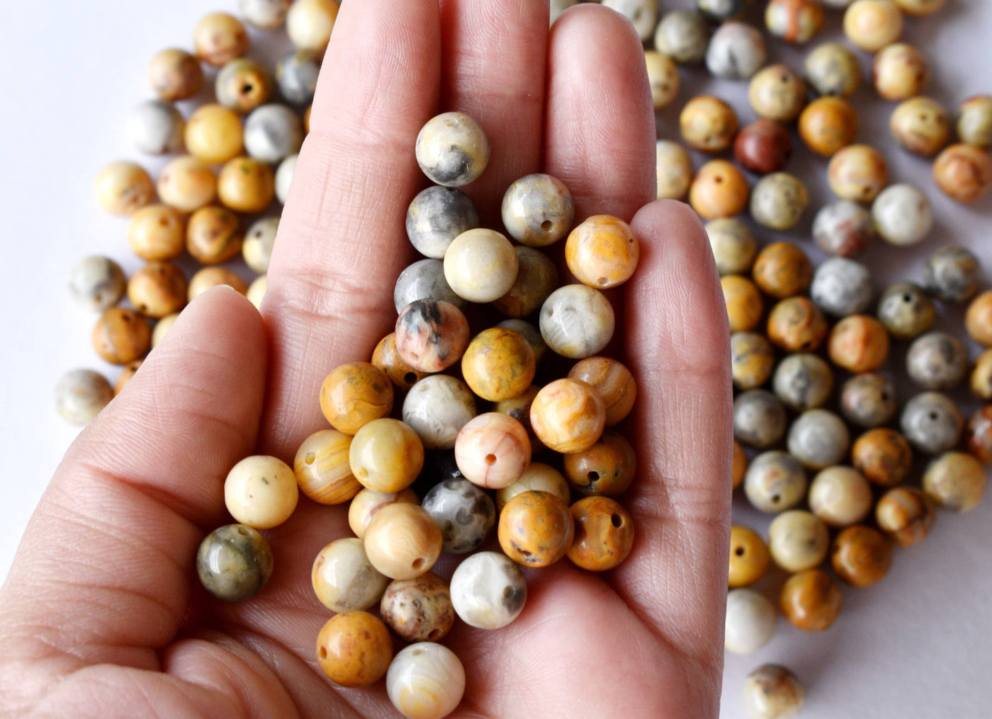 Crazy Lace Agate Beads, Natural Round Crystal Beads 4mm to 12mm