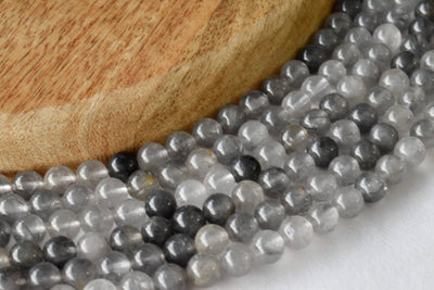 Cloudy Quartz Beads, Natural Round Crystal Beads 6mm to 10mm