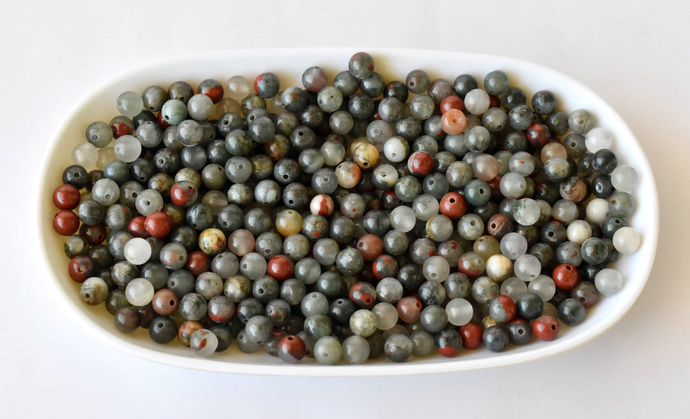 Conglomerate Beads, Natural Round Crystal Beads 6mm to 10mm