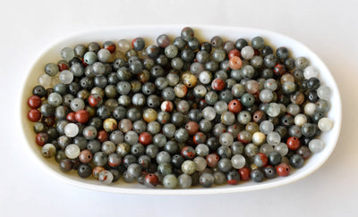 Conglomerate Beads, Natural Round Crystal Beads 6mm to 10mm