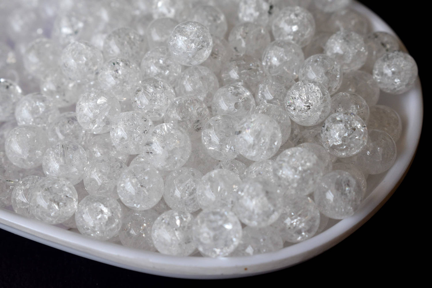 Crack Crystal Beads, Natural Round Crystal Beads 8mm, 10mm