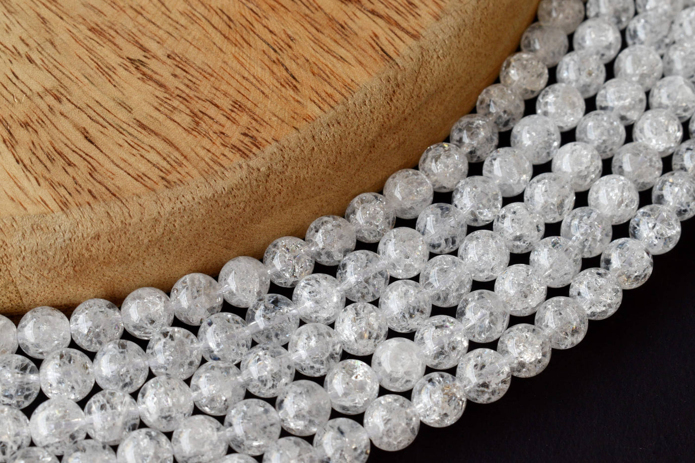 Crack Crystal Beads, Natural Round Crystal Beads 8mm, 10mm