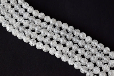 Crack Crystal Beads, Natural Round Crystal Beads 8mm, 10mm