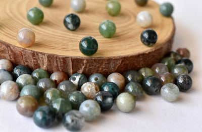 Fancy Jasper Beads, Natural Round Crystal Beads 4mm to 12mm