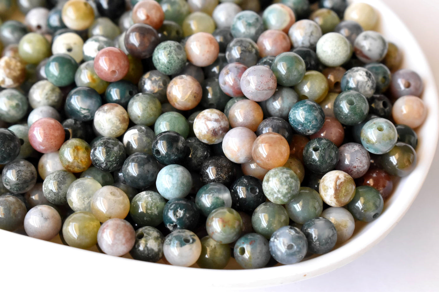 Fancy Jasper Beads, Natural Round Crystal Beads 4mm to 12mm