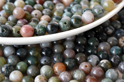 Fancy Jasper Beads, Natural Round Crystal Beads 4mm to 12mm