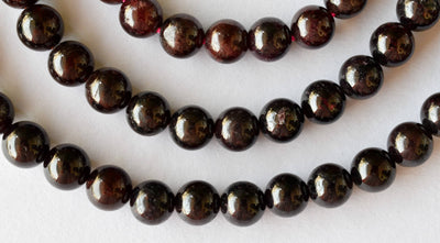 Garnet Beads, Natural Round Crystal Beads 4mm to 12mm