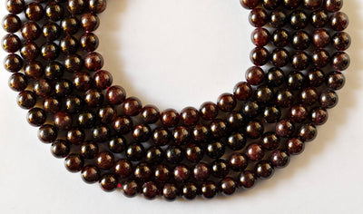 Garnet Beads, Natural Round Crystal Beads 4mm to 12mm