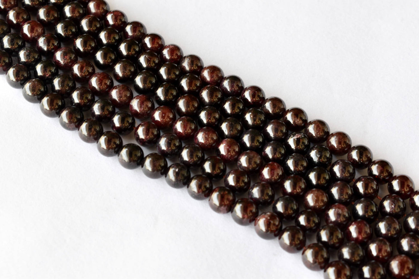 Garnet Beads, Natural Round Crystal Beads 4mm to 12mm