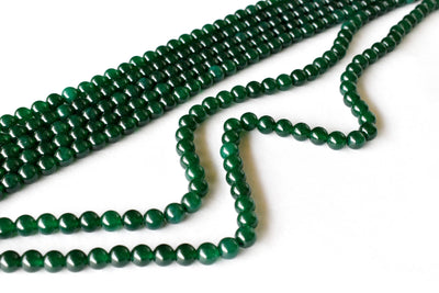 Green Jade Beads, Natural Round Crystal Beads 4mm to 10mm