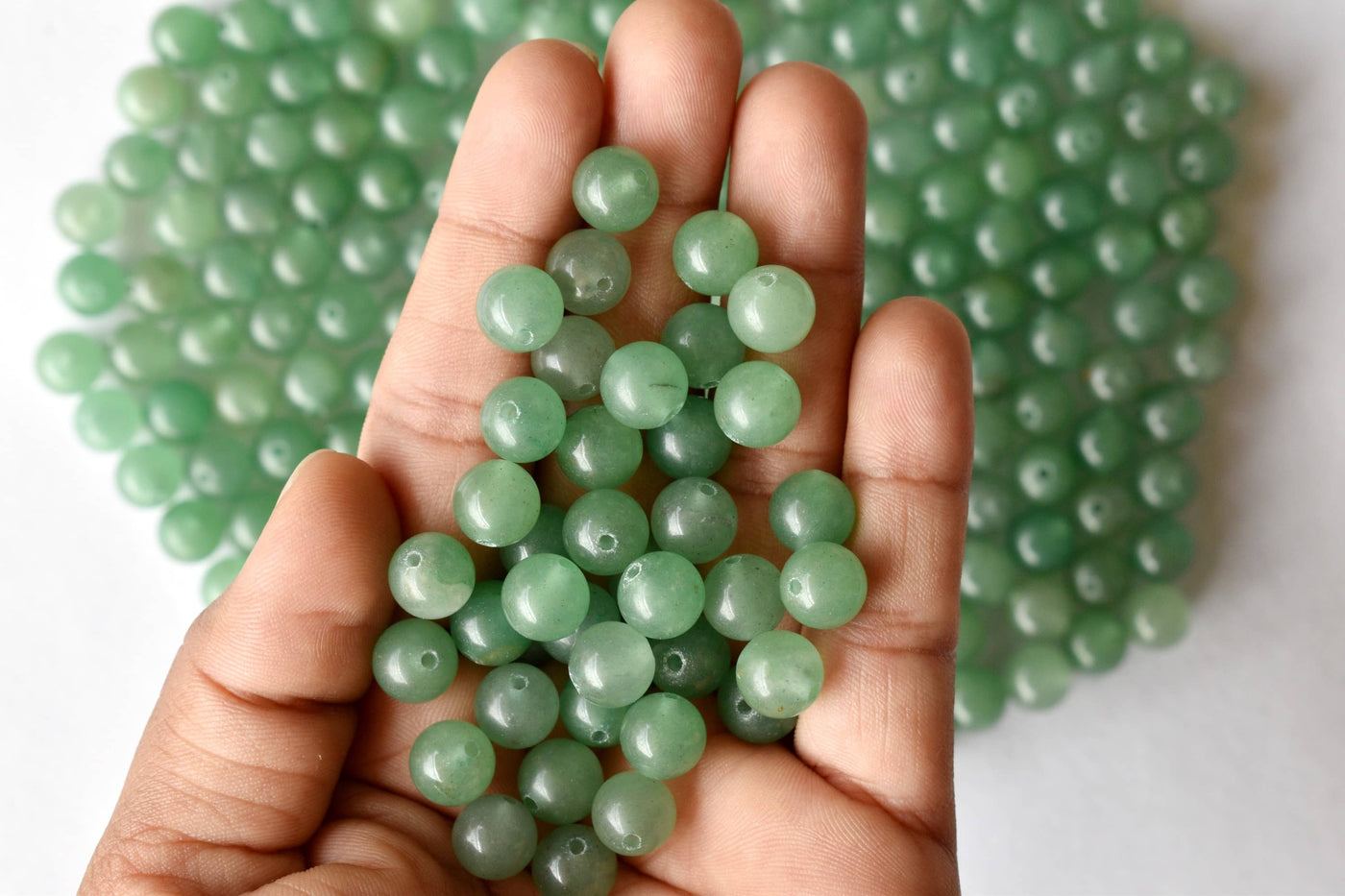 Green Aventurine Beads, Natural Round Crystal Beads 4mm to 12mm