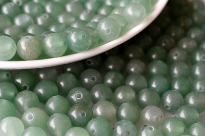 Green Aventurine Beads, Natural Round Crystal Beads 4mm to 12mm