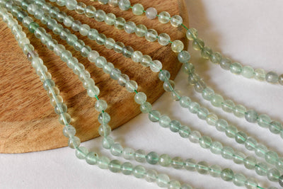 Green Fluorite Beads, Natural Round Crystal Beads 4mm to 10mm