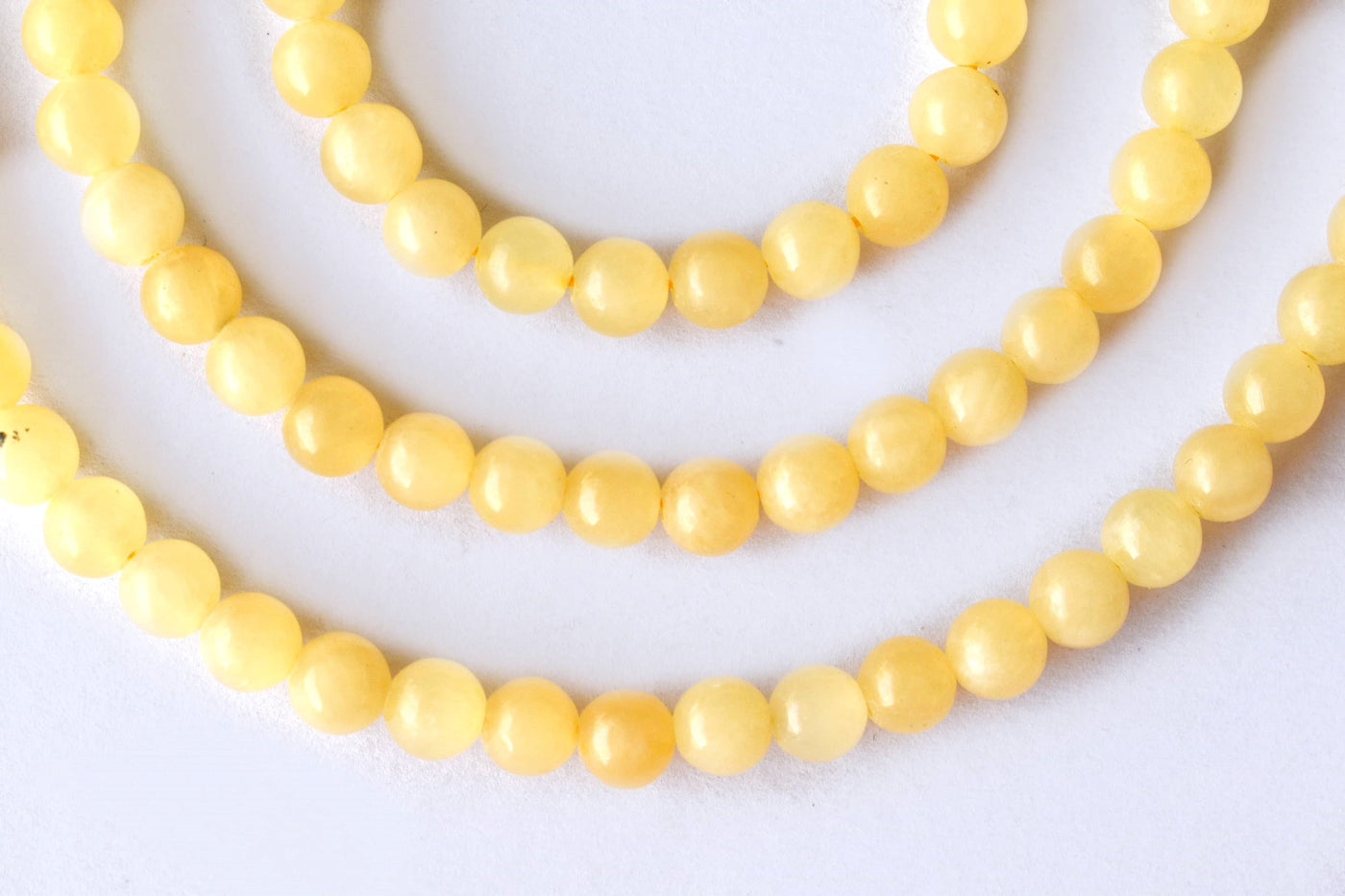 Honey Calcite Beads, Natural Round Crystal Beads 4mm to 12mm