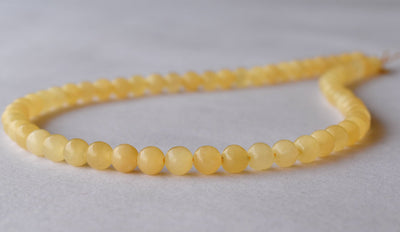 Honey Calcite Beads, Natural Round Crystal Beads 4mm to 12mm