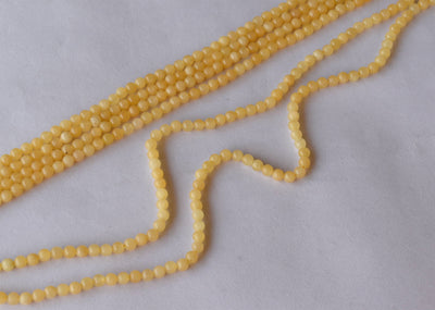 Honey Calcite Beads, Natural Round Crystal Beads 4mm to 12mm