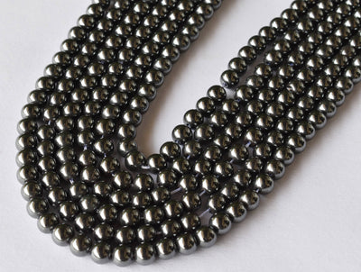 Hematite Beads, Natural Round Crystal Beads 4mm to 12mm