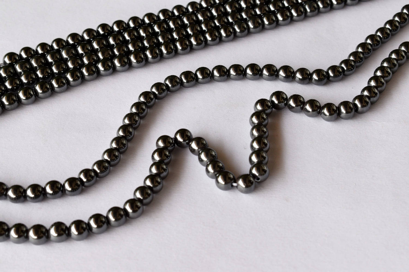 Hematite Beads, Natural Round Crystal Beads 4mm to 12mm