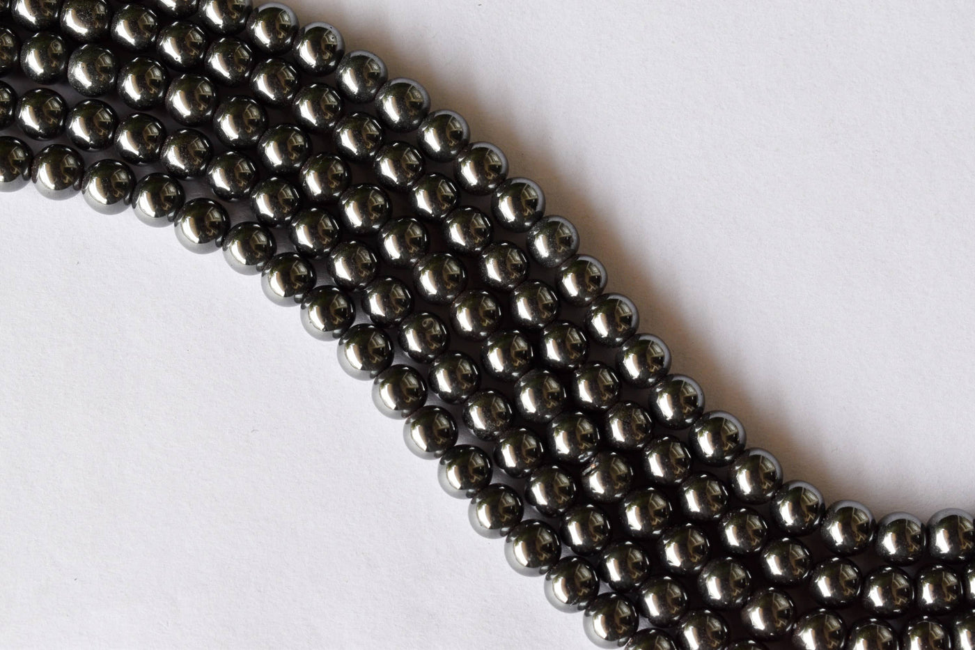 Hematite Beads, Natural Round Crystal Beads 4mm to 12mm