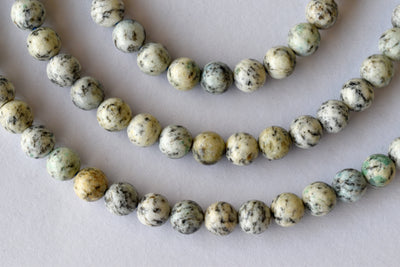 K2 Jasper Beads, Natural Round Crystal Beads 6mm to 10mm