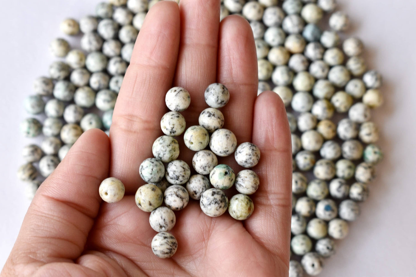 K2 Jasper Beads, Natural Round Crystal Beads 6mm to 10mm