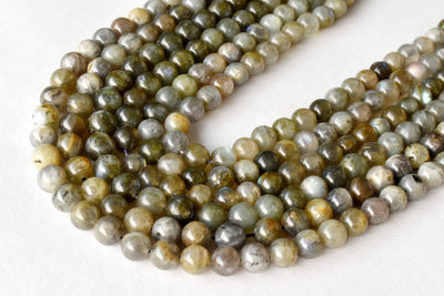 Labradorite Beads, Natural Round Crystal Beads 4mm to 12mm