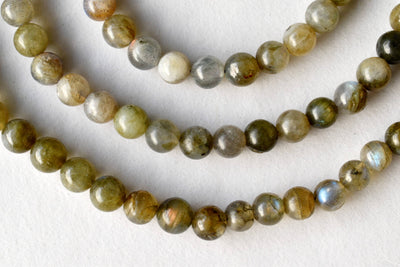 Labradorite Beads, Natural Round Crystal Beads 4mm to 12mm