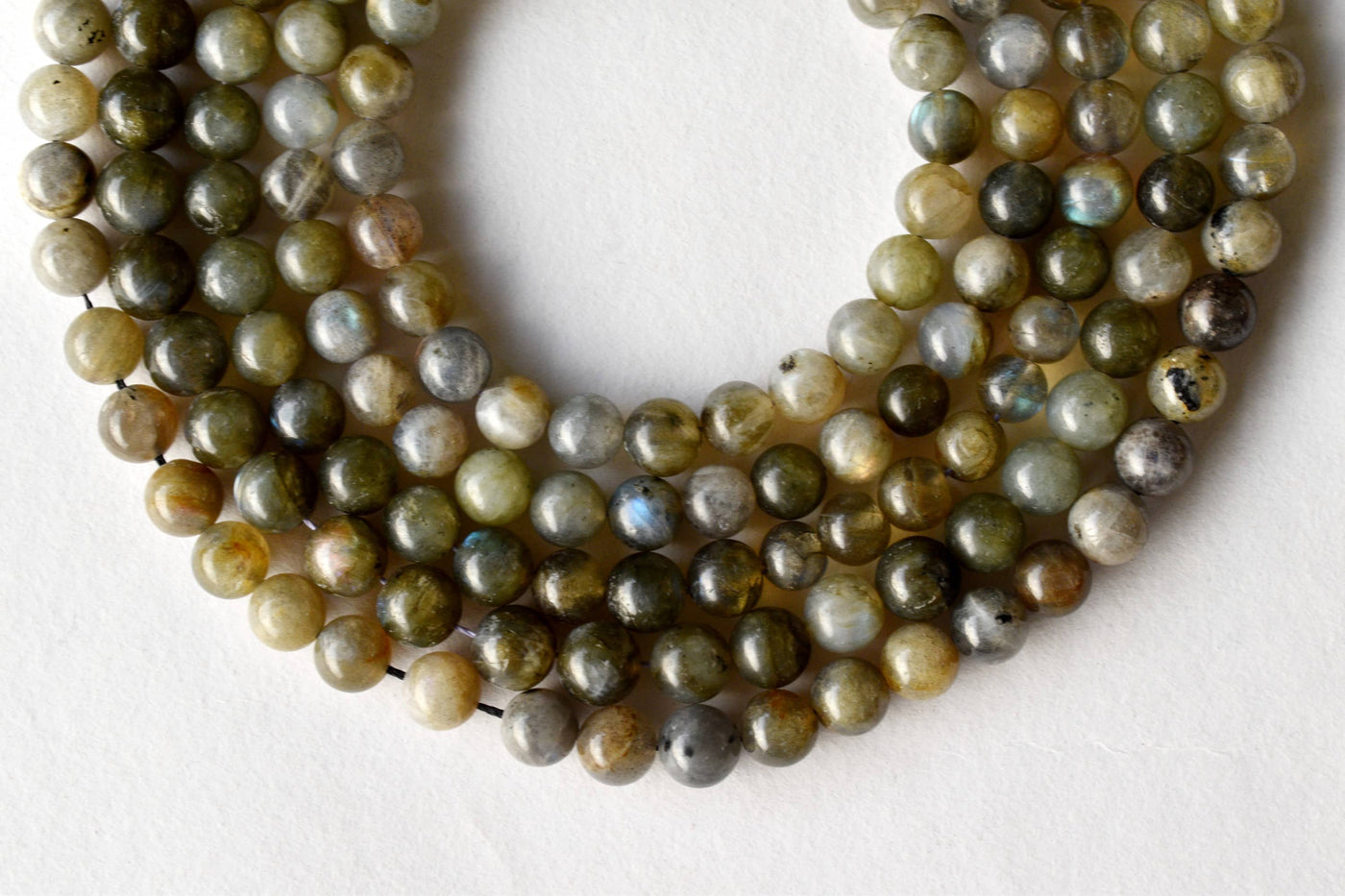 Labradorite Beads, Natural Round Crystal Beads 4mm to 12mm