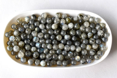 Labradorite Beads, Natural Round Crystal Beads 4mm to 12mm