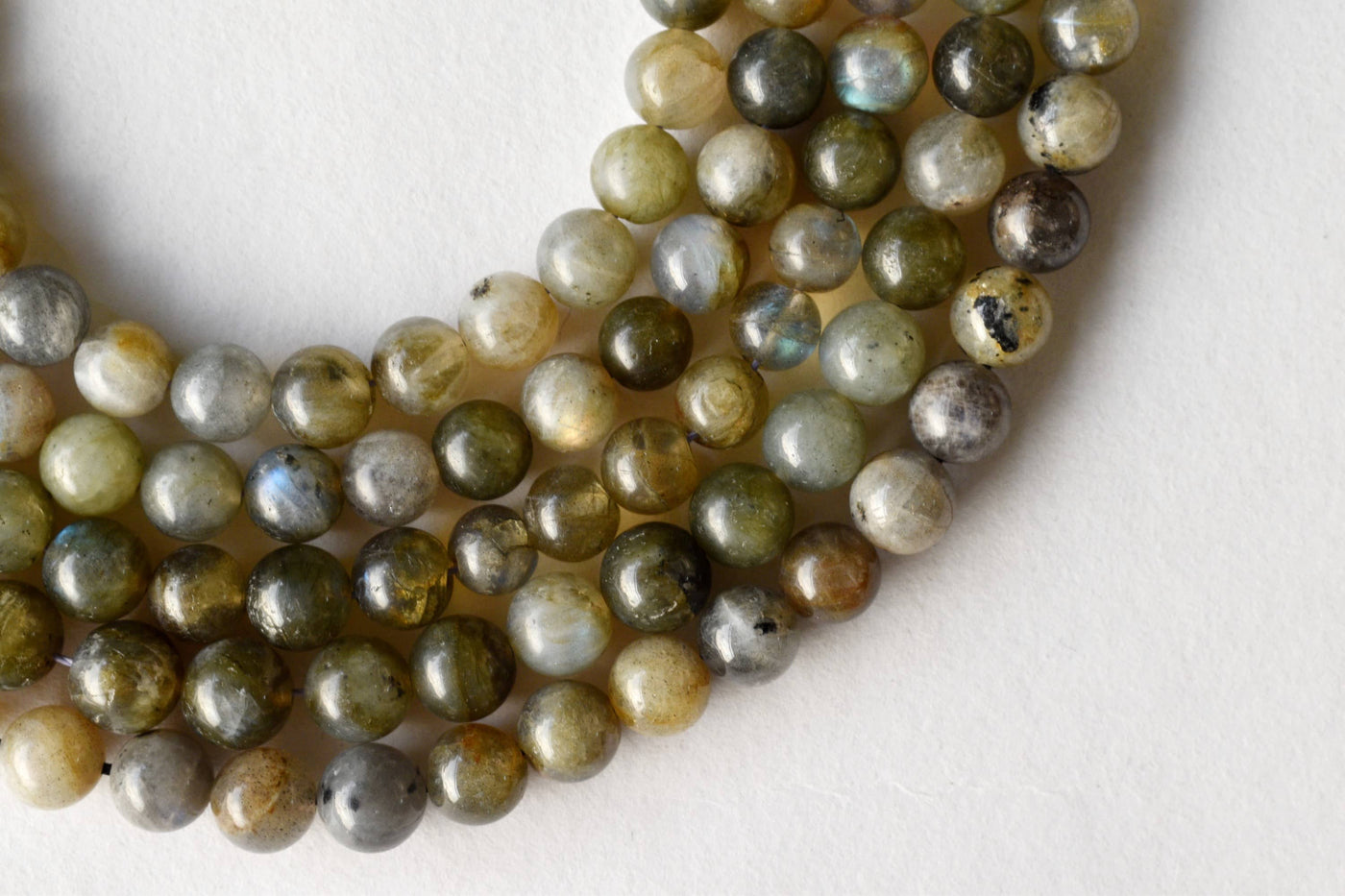 Labradorite Beads, Natural Round Crystal Beads 4mm to 12mm