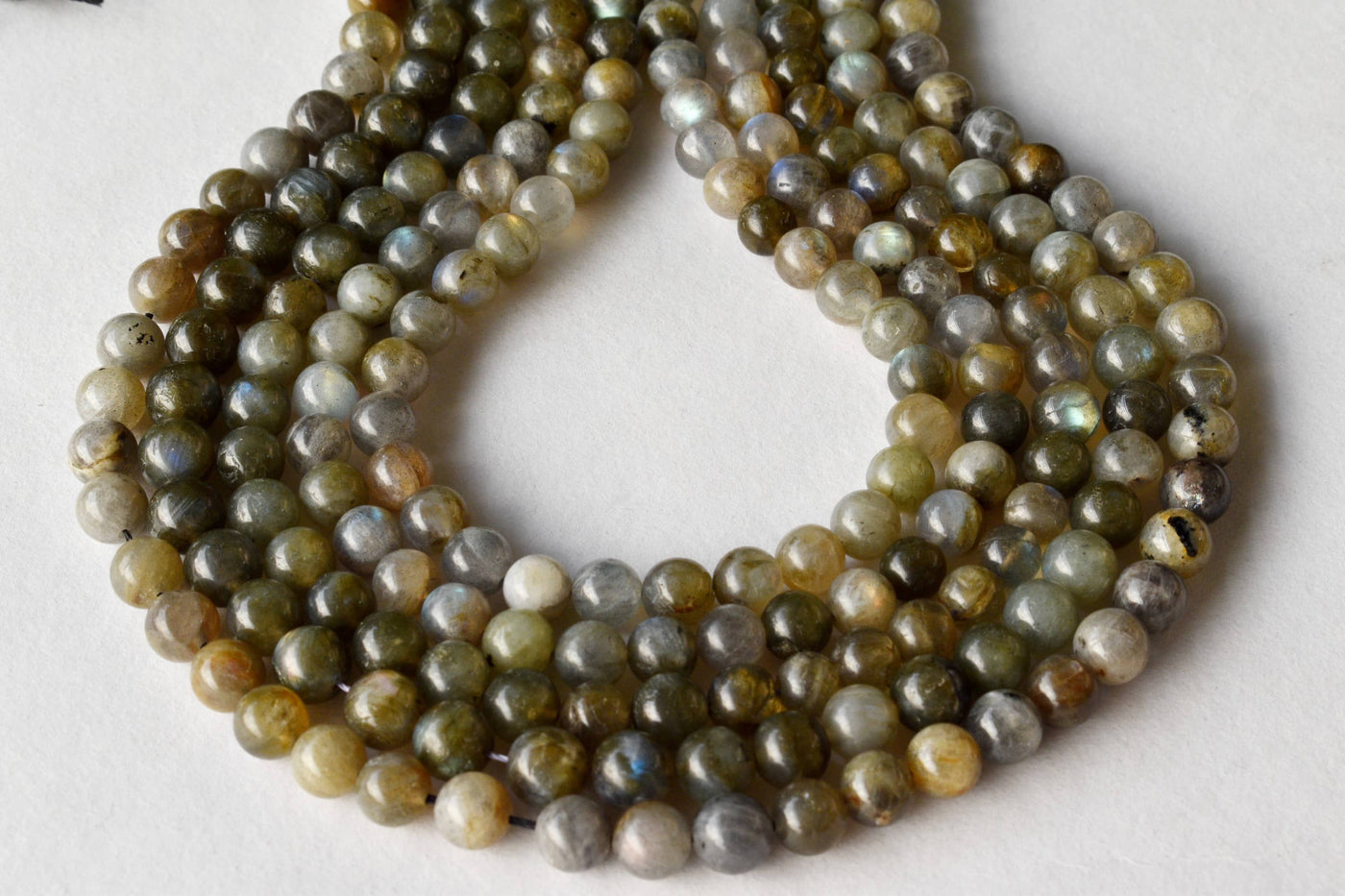 Labradorite Beads, Natural Round Crystal Beads 4mm to 12mm