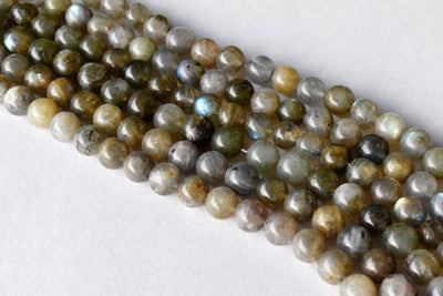 Labradorite Beads, Natural Round Crystal Beads 4mm to 12mm